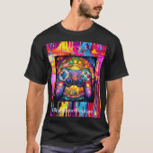 Gebrandschilderde Graffiti Gamer T-shirt (Voorkant)