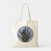 Gebrandschilderde Irissen Tote Bag (Achterkant)