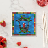 Gebrandschilderde Kerstlantaarn Servet (Insitu)