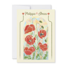 Gebrandschilderde klaprozen