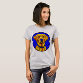 Gebrandschilderde labrador t-shirt (Voorkant volledig)