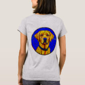 Gebrandschilderde labrador t-shirt (Achterkant)