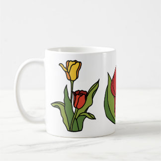 Gebrandschilderde lente bloemen koffiemok