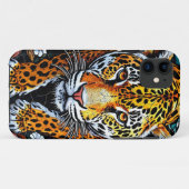 Gebrandschilderde luipaard Case-Mate iPhone case (Achterkant (horizontaal))