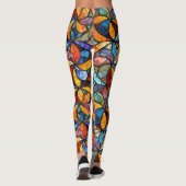Gebrandschilderde mozaïek pop modelegging leggings (Achterkant)