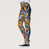 Gebrandschilderde mozaïek pop modelegging leggings (Links)