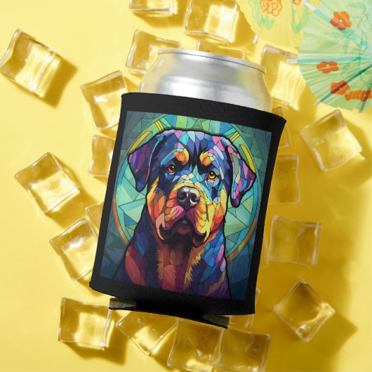 Gebrandschilderde Rottweiler Blikjeskoeler (Insitu Zomer)