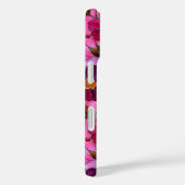 Gebrandschilderde roze rode bloemen Case-Mate iPhone case (Achterkant / Rechts)