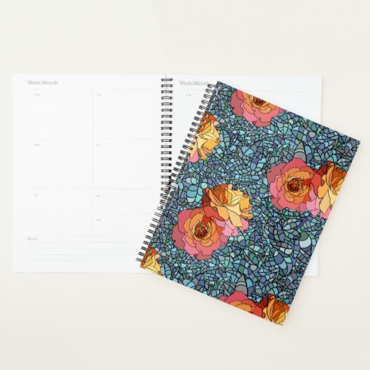 Gebrandschilderde Rozen Planner (Display)