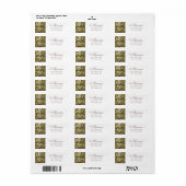 Gebrandschilderde Tuin Bruiloft Etiket (Full Sheet)