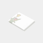 Gebrandschilderde tulpen post-it® notes (Schuin)