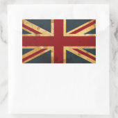 Gebrandschilderde Union Jack Britse vlag Rechthoekige Sticker (Tas)