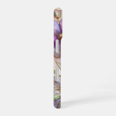 Gebrandschilderde violette bloem iPhone 16 hoesje (Rechterkant)