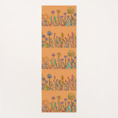 Gebrandschilderde Wilde Bloemen Yogamat (Voorkant)
