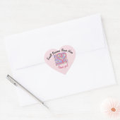 gebreid garen hart dank u kleine bedrijf Sticker (Envelop)