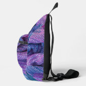 Gebreid Gemengd Paarse en Blauw Sling Bag (Rechts)
