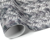 Gebreid grijs patroon cadeaupapier (Rol Hoek)