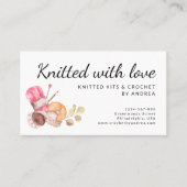 Gebreid met Liefde Handgemaakt Garen Haak Visitekaartje (Voorkant)