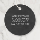 Gebreid met Liefde, Handgemaakt Gift Label, Chalkb Bedankjes Labels (Achterkant)