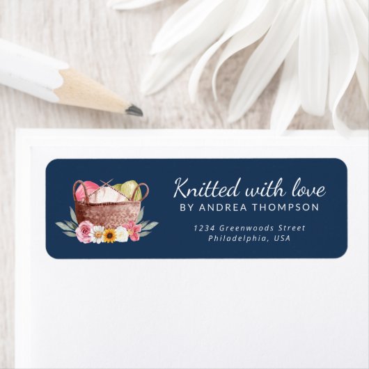 Gebreid met Liefde Handgemaakte Garen Haakmand Etiket (Insitu)