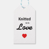 Gebreid met liefde label cadeaulabel (Voorkant)
