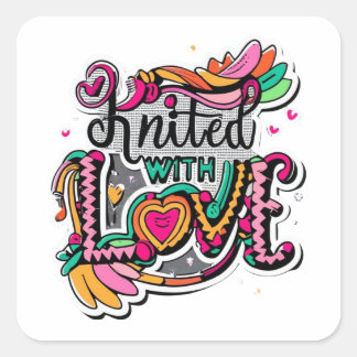 Gebreid met Liefde Sticker - Handgemaakte Affectie