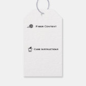 Gebreid met liefdeskleding / handgemaakte zorgwerk cadeaulabel (Achterkant)