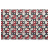 gebreid patchwork kerstpatroon | rustiek stof (Fat Quarter)