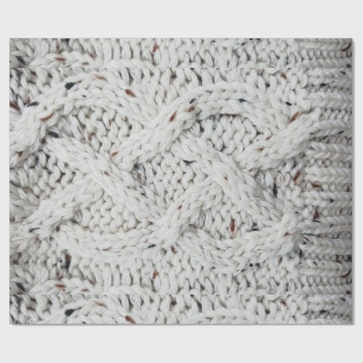 Gebreid patroon cadeaupapier (Vlak)