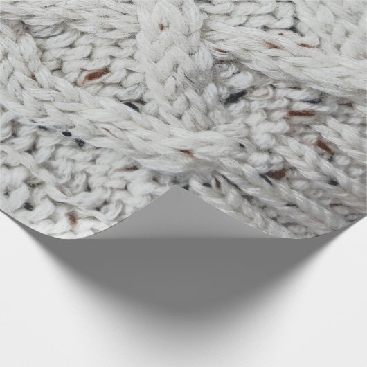 Gebreid patroon cadeaupapier (Hoek)