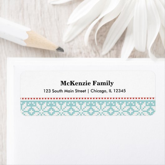 Gebreid patroon etiket (Insitu)