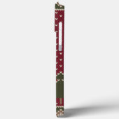 Gebreid patroon met kerstbomen Case-Mate iPhone case (Achterkant / Links)