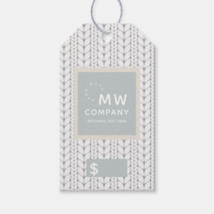 Gebreid patroon Modern Professional Handgemaakt Cadeaulabel