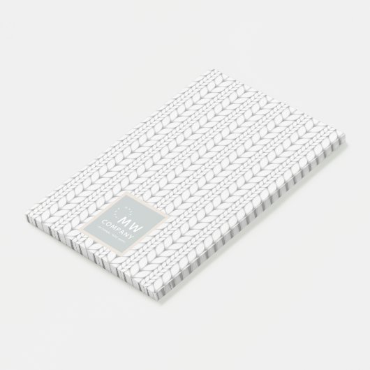Gebreid patroon Modern Professional Handgemaakt Post-it® Notes (Schuin)