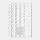 Gebreid patroon Modern Professional Handgemaakt Post-it® Notes (Voorkant)