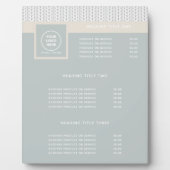 Gebreid patroon Modern Professional Logo Fotoplaat (Voorkant)