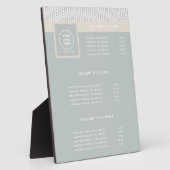 Gebreid patroon Modern Professional Logo Fotoplaat (Zijkant)