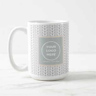 Gebreid patroon Modern Professional Logo Koffiemok