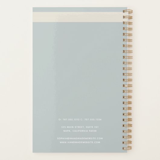 Gebreid patroon Modern Professional Logo Planner (Achterkant)