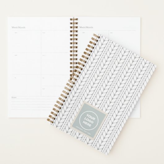 Gebreid patroon Modern Professional Logo Planner (Display)