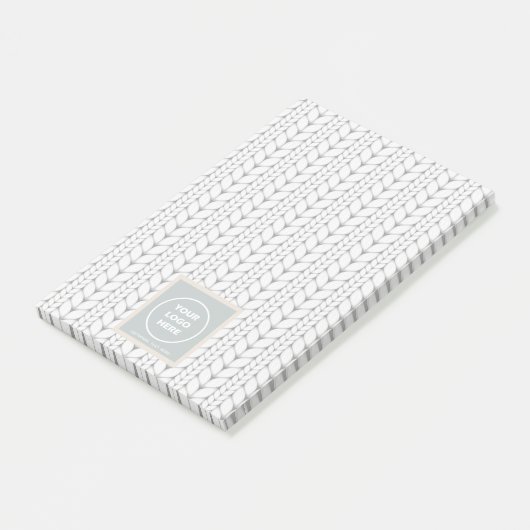 Gebreid patroon Modern Professional Logo Post-it® Notes (Schuin)