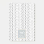 Gebreid patroon Modern Professional Logo Post-it® Notes (Voorkant)