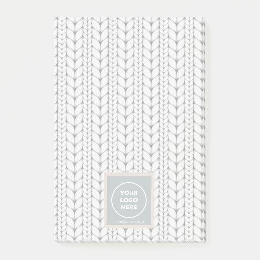 Gebreid patroon Modern Professional Logo Post-it® Notes (Voorkant)