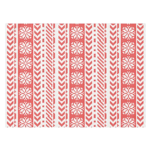 Gebreid patroon tafelkleed (Voorkant (Horizontaal))