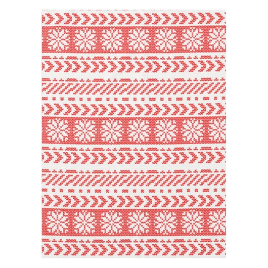 Gebreid patroon tafelkleed (Voorkant)