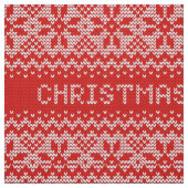Gebreid Stitch Pattern1 Red/White ID208 Stof (Swatch)