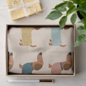 Gebreid trui patroon voor Dachshund Tissuepapier (Geschenk)