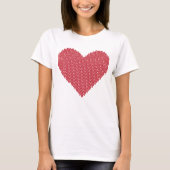 Gebreid Warm Heart Tshirt (Voorkant)