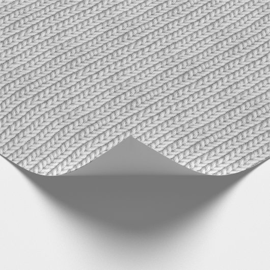 Gebreid wit garen inpakpapier (Hoek)