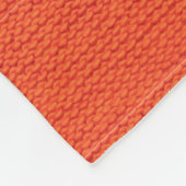 Gebreid wolpatroon fleece deken (Hoek)